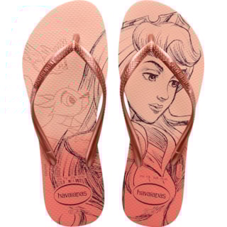 Chinelo Havaianas Slim Princesas Rosa Ballet 39/40