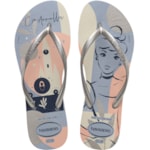 Chinelo Havaianas Slim Princesas Vento/Prata 33/34