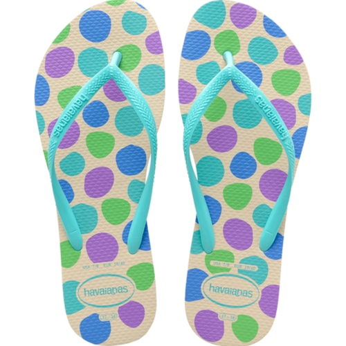 Chinelo Havaianas Slim Retro Bege Palha 39/40