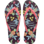 Chinelo Havaianas Slim Romance Berinjela 33/34