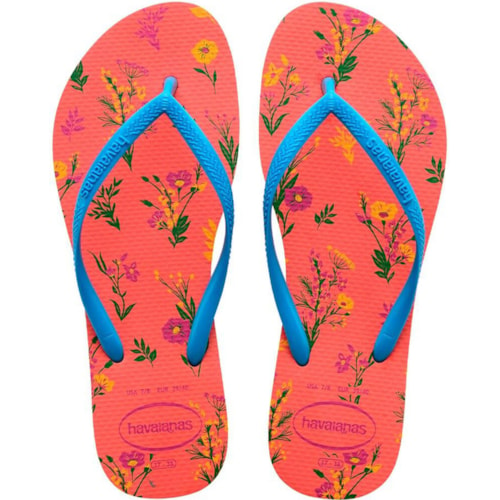 Chinelo Havaianas Slim Romance Salmão 33/34