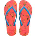 Chinelo Havaianas Slim Romance Salmão 35/36