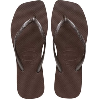 Chinelo Havaianas Slim Square Café 33/34