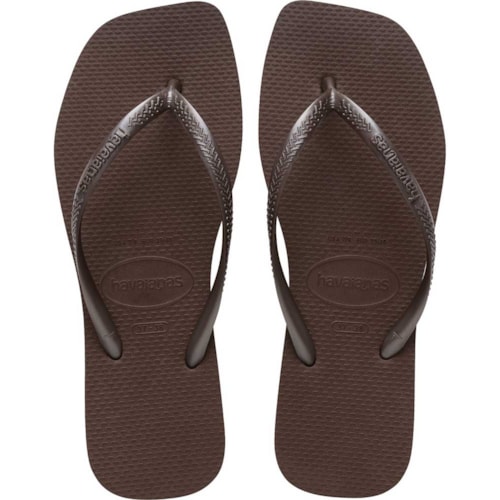 Chinelo Havaianas Slim Square Café 33/34