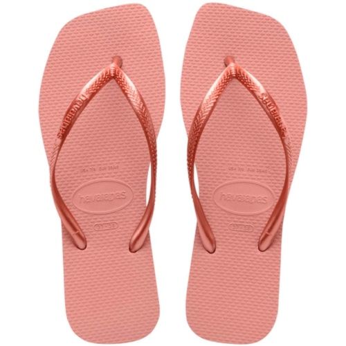 Chinelo Havaianas Slim Square Rosa Crocus 33/34