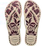 Chinelo Havaianas Slim Tucano Bege Palha 37/38