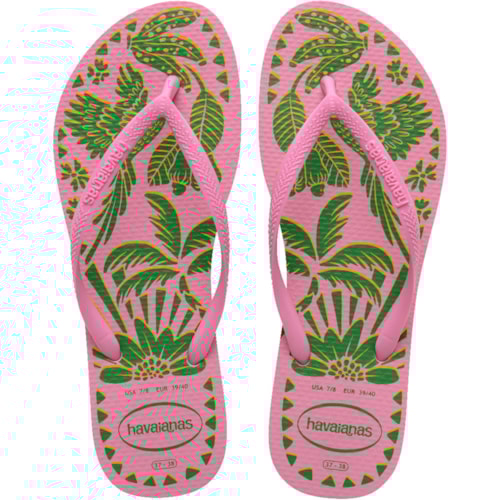 Chinelo Havaianas Slim Tucano Pink Lemonade 37/38