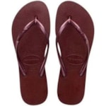 Chinelo Havaianas Slim Vinho Unha 35/36