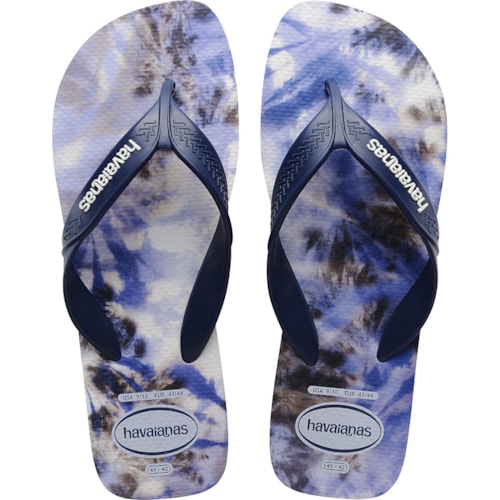 Chinelo Havaianas Surf Branco/Marinho/Branco 41/42