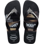 Chinelo Havaianas Surf Branco/Preto 39/40