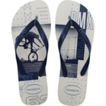 Chinelo Havaianas Top Athletic Branco Marinho 43/44