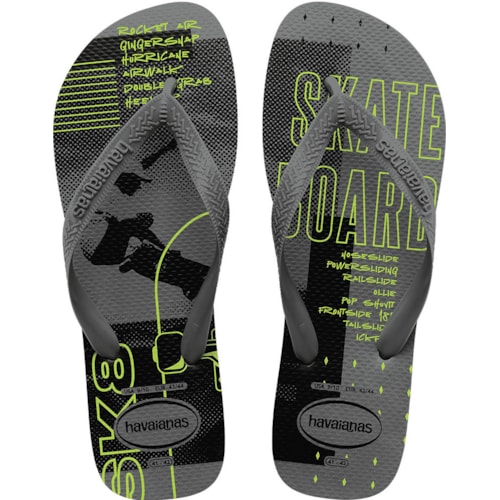 Chinelo Havaianas Top Athletic Cinza Aço 37/38