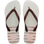 Chinelo Havaianas Top Basic Branco/Café 41/42