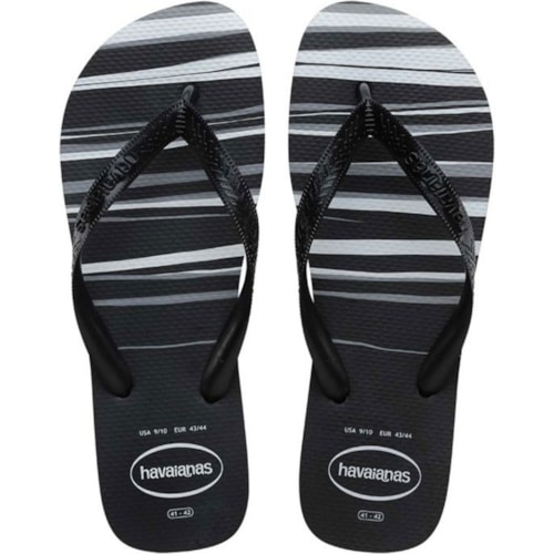 Chinelo Havaianas Top Basic Preto/Branco 37/38