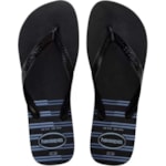 Chinelo Havaianas Top Basic Preto/Preto/Azul 41/42