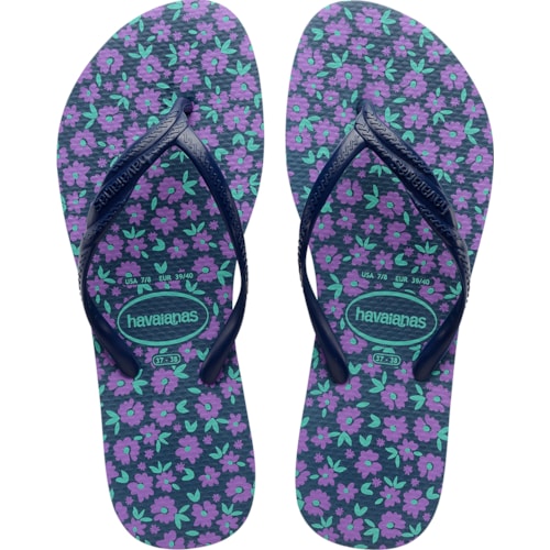 Chinelo Havaianas Top Disney Azul Índigo 39/40