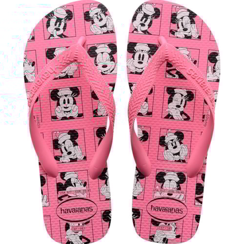 Chinelo Havaianas Top Disney Rosa Cristal 33/34