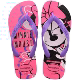 Chinelo Havaianas Top Disney Rosa/Rosa 35/36
