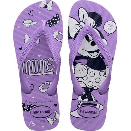 Chinelo Havaianas Top Disney Roxo Prisma 35/36