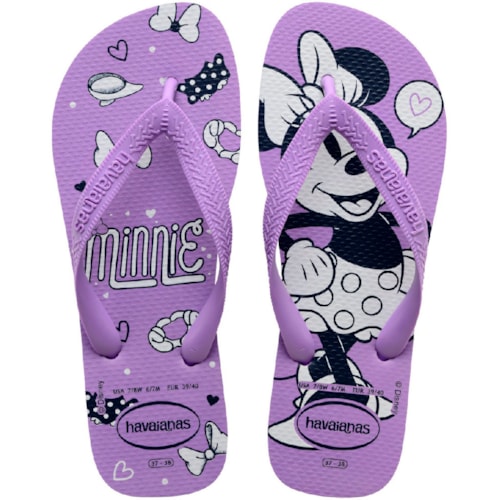 Chinelo Havaianas Top Disney Roxo Prisma 39/40