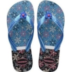 Chinelo Havaianas Top Gracia Preto e Turquesa 37/38