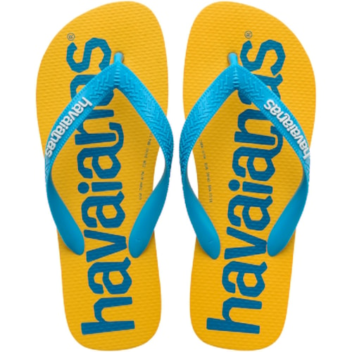 Chinelo Havaianas Top Logomania Bege Palha 45/46