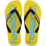 Chinelo Havaianas Top Logomania Branco/Preto 35/36