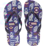 Chinelo Havaianas Top Marvel Logomania Azul 33/34