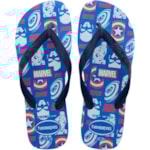 Chinelo Havaianas Top Marvel Logomania Azul 35/36