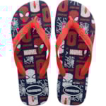 Chinelo Havaianas Top Marvel Logomania Marinho 41/42
