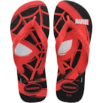 Chinelo Havaianas Top Marvel Logomania Preto/Vermelho 33/34