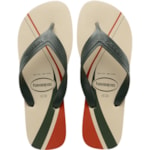 Chinelo Havaianas Top Max Basic 37/38 Bege Palha