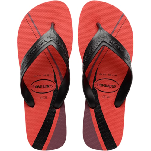 Chinelo Havaianas Top Max Basic Vermelho Rubi 39/40