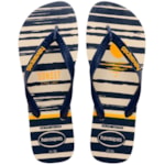 Chinelo Havaianas Top Nautical Bege Palha/Marinho 41/42