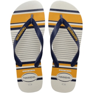 Chinelo Havaianas Top Nautical Branco/Marinho 39/40