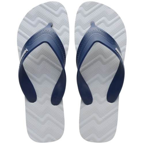 Chinelo Havaianas Track Waves Cinza Gelo 37/38