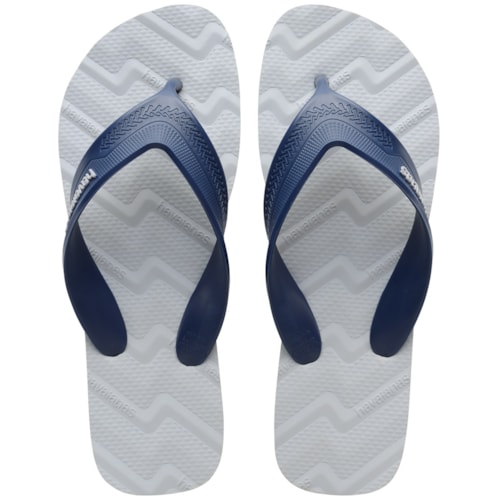 Chinelo Havaianas Track Waves Cinza Gelo 41/42