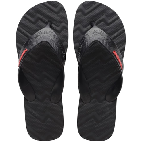Chinelo Havaianas Track Waves Preto 37/38