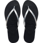 Chinelo Havaianas You Metallic Novo Grafite 37/38