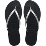 Chinelo Havaianas You Metallic Preto 35/36