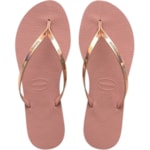 Chinelo Havaianas You Metallic Rosa Crocus 37/38