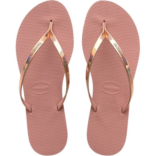 Chinelo Havaianas You Metallic Rosa Crocus 37/38