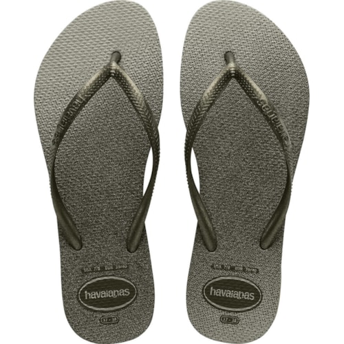 Chinelo HavaianasSlim Gloss Verde Musgo 37/38