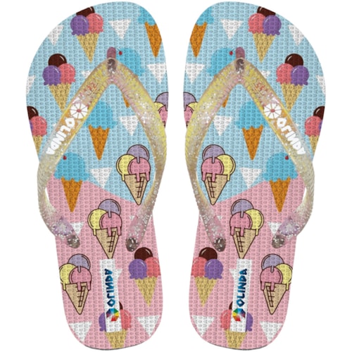 Chinelo Olinda Kids Sorvete 25/26