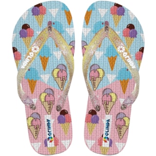 Chinelo Olinda Kids Sorvete 27/28