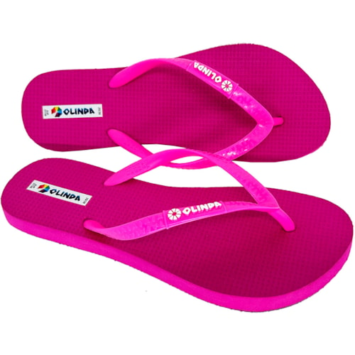 Chinelo Olinda Slim Fucsia 33/34