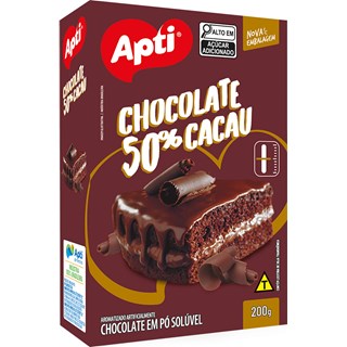 Chocolate Apti Premium em Pó 50% Cacau 200g