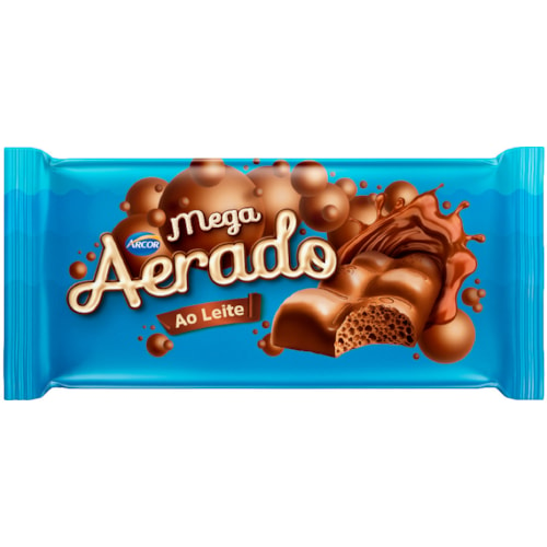 Chocolate Arcor Mega Aerado ao Leite 22g