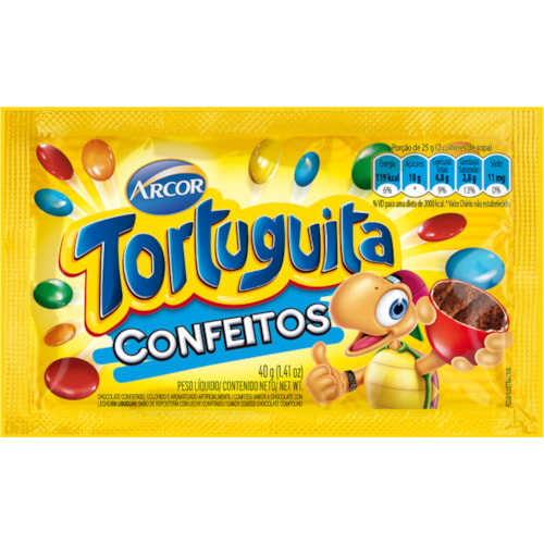 Chocolate Arcor Tortuguita Confeitos 40g