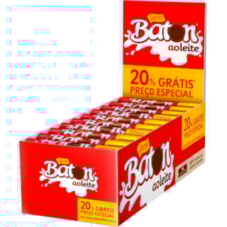 Chocolate Baton Ao Leite 30Un 16g Promo